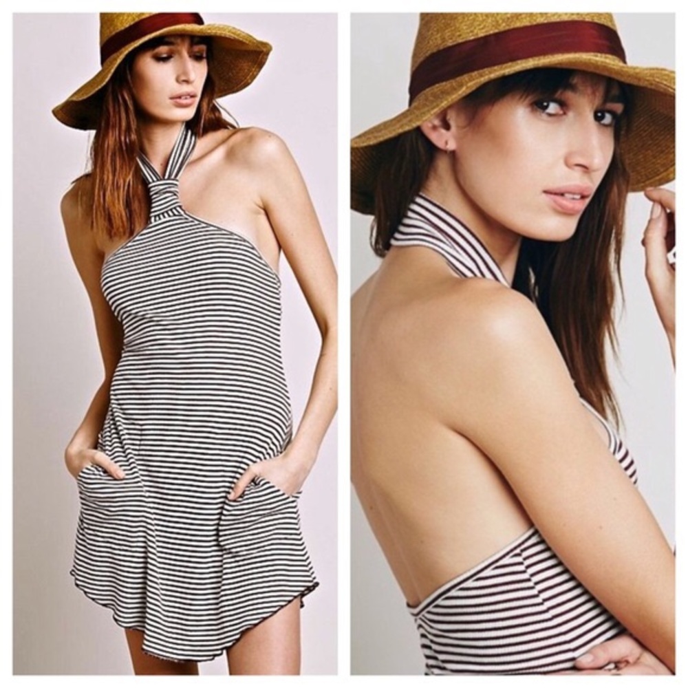 Free People Beach Physic halter mini dress XS